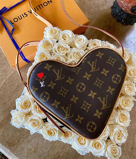 heart shaped louis vuitton bag.